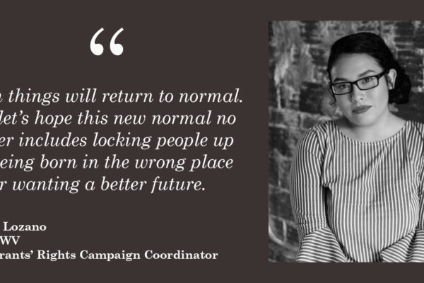 Soon things will return to normal. But let’s hope this new normal no longer includes locking people up for being born in the wrong place or for wanting a better future.