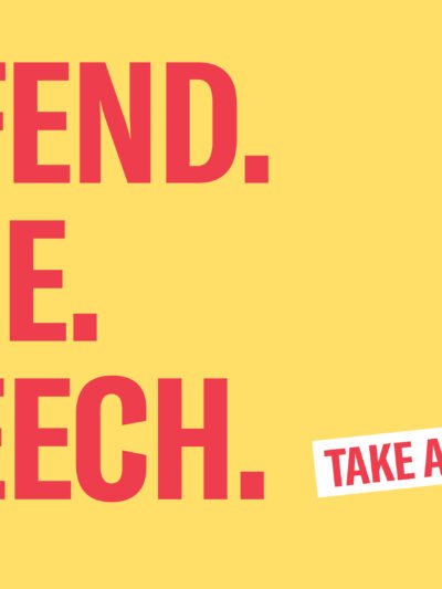 Defend Free Speech. Take Action Now. ACLU-WV