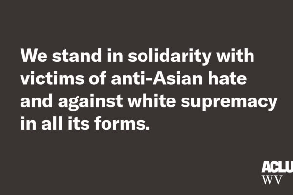 We stand in solidarity with victims of anti-Asian hate and against white supremacy in all its forms