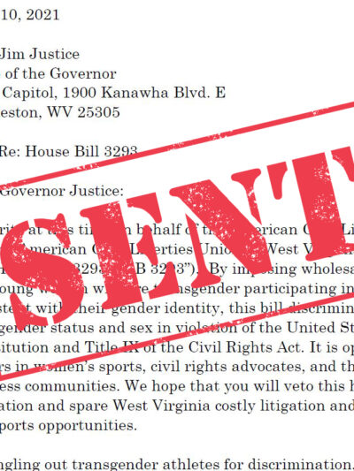 Sent Stamp over Letter