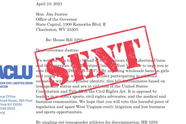 Sent Stamp over Letter