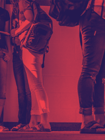 Students at school in variety of dress