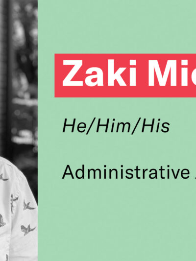 Zaki Michaels, he/him/his