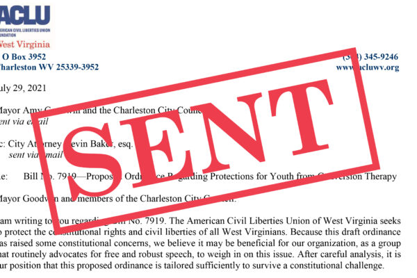 Conversion therapy bill letter