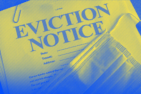 Eviction Notice and mask