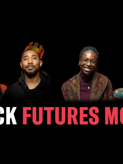 "Black Futures Month" with the images of Kasha McDonald, Martex Washington, Rhonda Rogombe, and Katonya Hart above