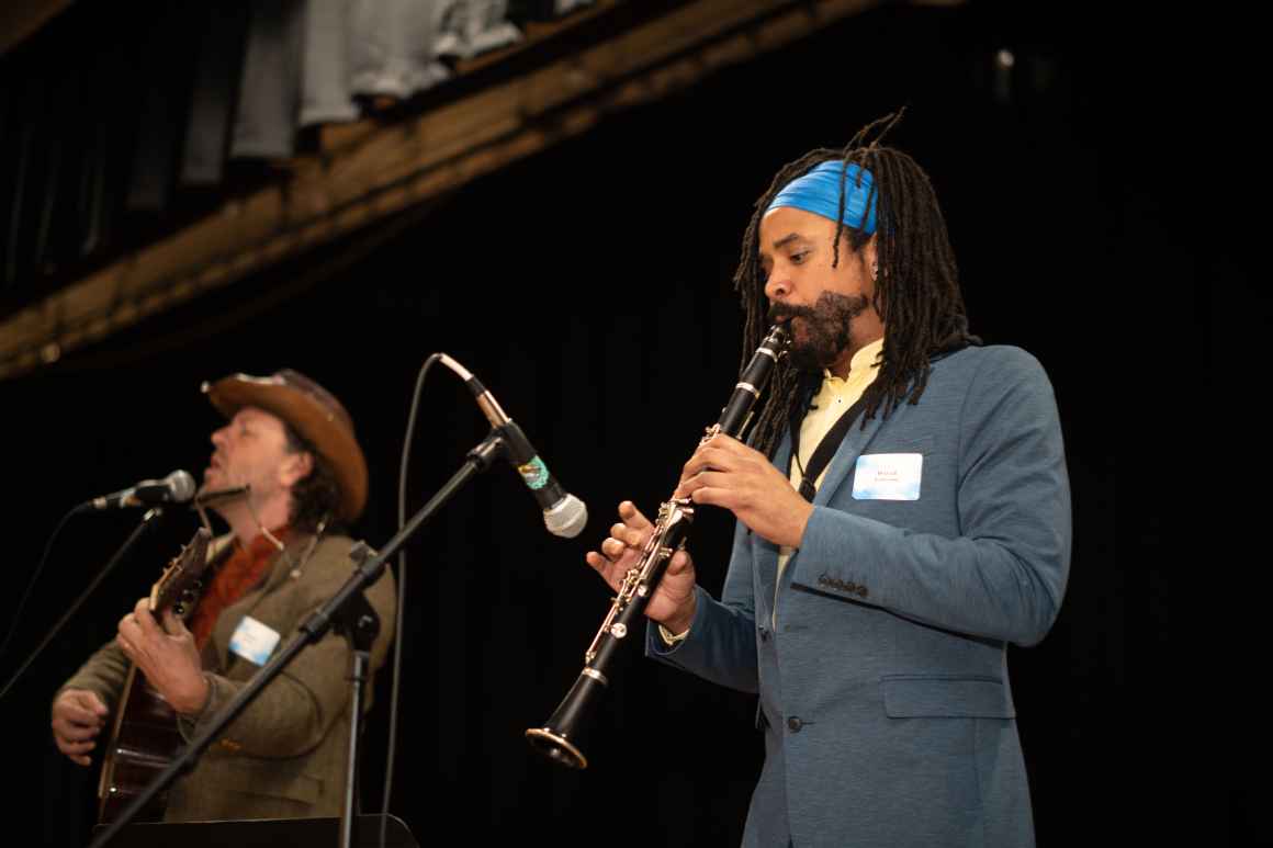 Musicians perform during the Bill of Rights Dinner