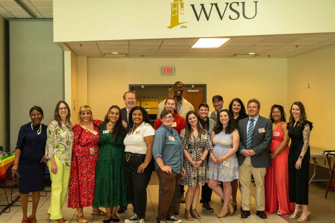 The ACLU of WV staff and board members pose for a picture at West Virginia State University.