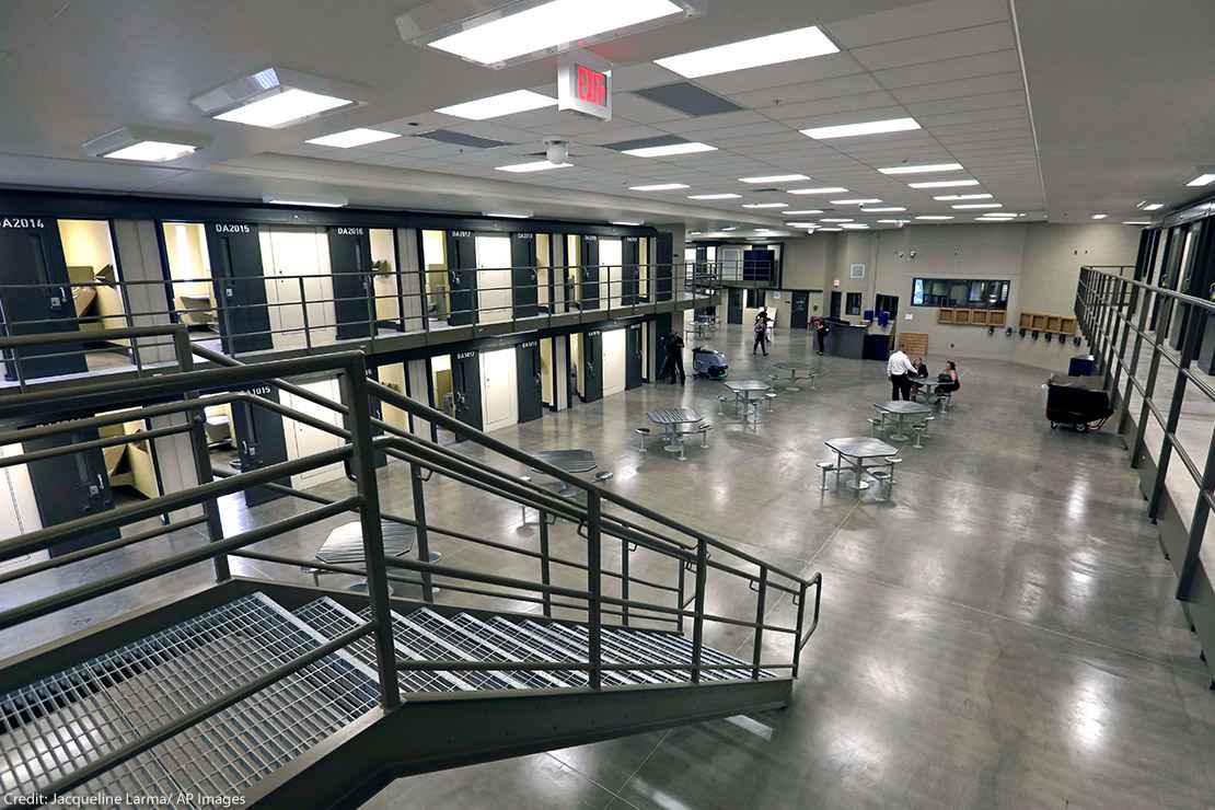 Interior of a prison