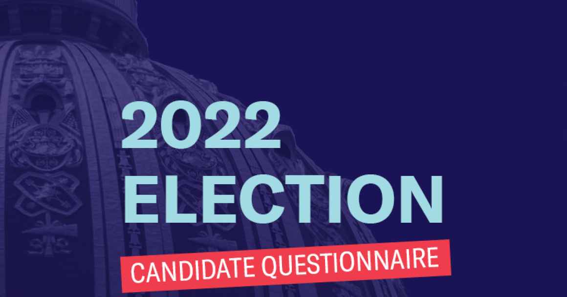 The WV state Capitol is shown with the words "2022 Election Candidate Questionnaire"