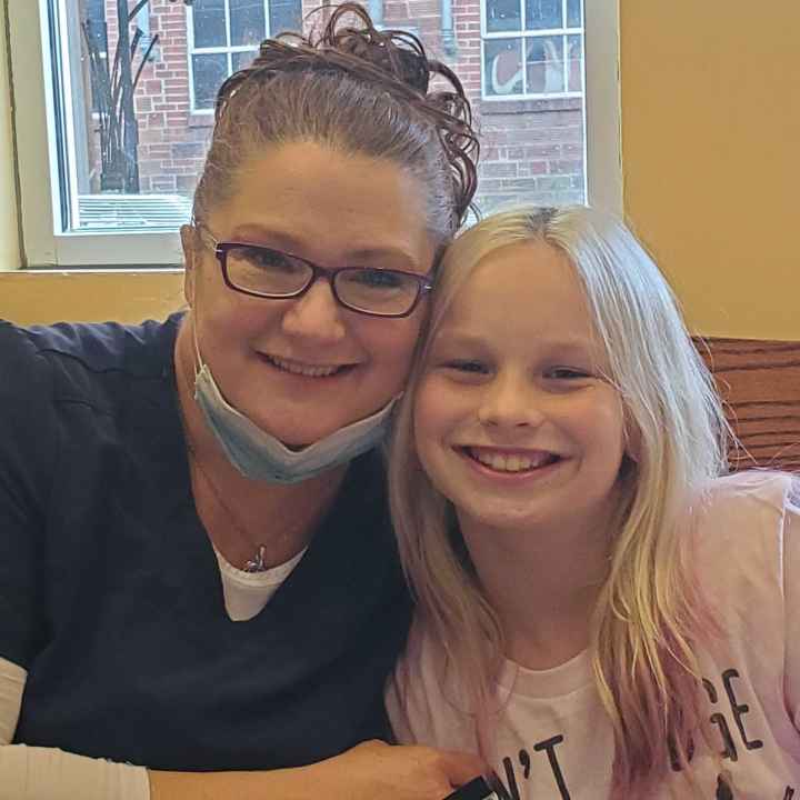Becky Pepper-Jackson with her mother, Heather